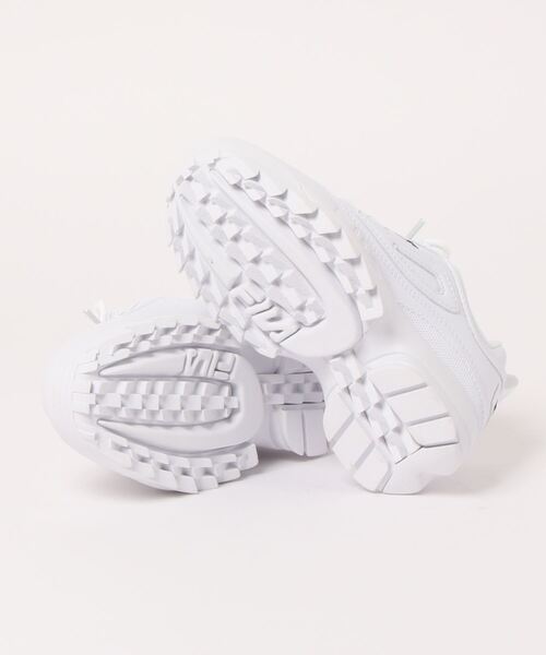 COMECHATTO&CLOSET（カムチャットアンドクロゼット）の「FILA DISRUPTORr Ⅱ PS（スニーカー・キッズ・ホワイト・19cm/18cm/20cm）」の2枚目の写真