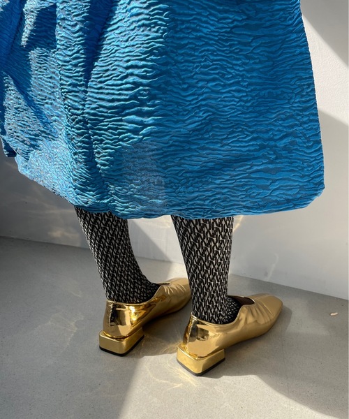 SANSeLF（サンセルフ）の「【SANSeLF】glitter tights　sana22s001（タイツ/ストッキング・レディース・ゴールド/ブラック・FREE）」の12枚目の写真