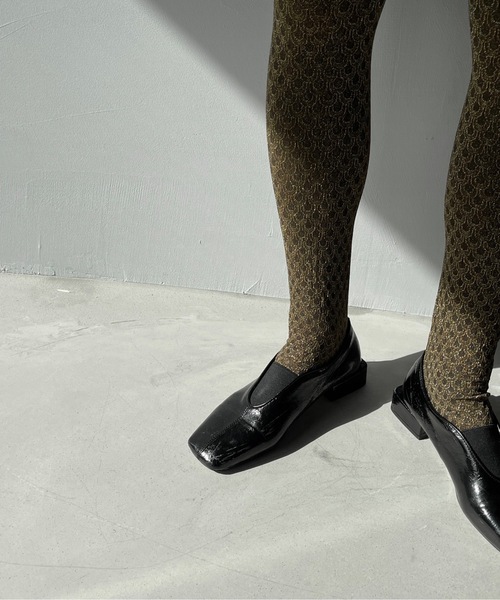 SANSeLF（サンセルフ）の「【SANSeLF】glitter tights　sana22s001（タイツ/ストッキング・レディース・ゴールド/ブラック・FREE）」の7枚目の写真