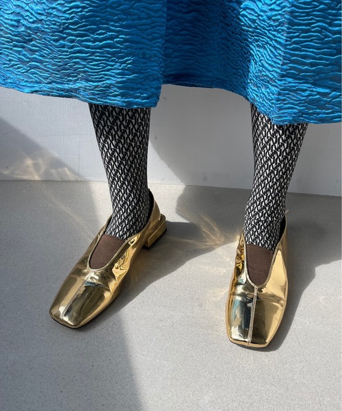 SANSeLF（サンセルフ）の「【SANSeLF】glitter tights　sana22s001（タイツ/ストッキング・レディース・ゴールド/ブラック・FREE）」の17枚目の写真