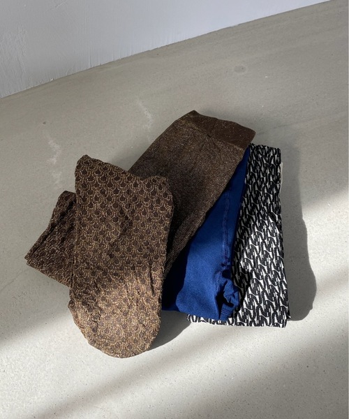 SANSeLF（サンセルフ）の「【SANSeLF】glitter tights　sana22s001（タイツ/ストッキング・レディース・ゴールド/ブラック・FREE）」の18枚目の写真