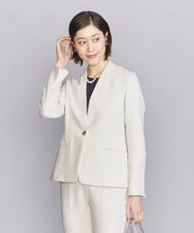 BEAUTY&YOUTH UNITED ARROWS | BY ダブルクロス カラーレス ジャケット(ノーカラージャケット)