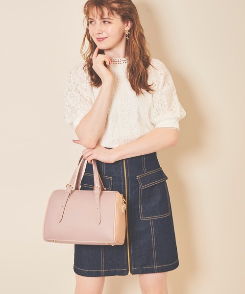 31 Sons de mode（トランテアン　ソン　ドゥ　モード）の「レース切替ブラウス（シャツ/ブラウス・レディース・オフホワイト/サックスブルー・36）」の14枚目の写真