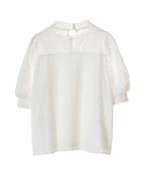 31 Sons de mode（トランテアン　ソン　ドゥ　モード）の「レース切替ブラウス（シャツ/ブラウス・レディース・オフホワイト/サックスブルー・36）」の13枚目の写真