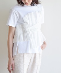 Ray BEAMS | RBS / イソザイ タック フレア Tシャツ(Tシャツ/カットソー)