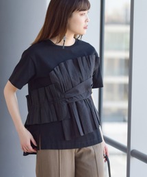 Ray BEAMS | RBS / イソザイ タック フレア Tシャツ(Tシャツ/カットソー)