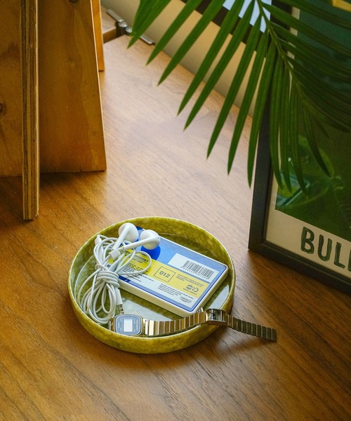 HIGHTIDE（ハイタイド）の「Marbled Melamine Tray マーブル メラミン サークルデスクトレイ トレー（収納グッズ・レディース・アイボリー/グレー/ブラック/ネイビー/ダークグリーン/マスタード・FREE）」の6枚目の写真