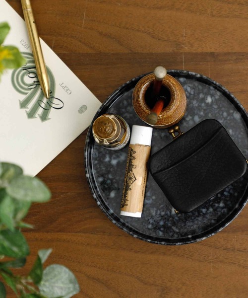 HIGHTIDE（ハイタイド）の「Marbled Melamine Tray マーブル メラミン サークルデスクトレイ トレー（収納グッズ・レディース・アイボリー/グレー/ブラック/ネイビー/ダークグリーン/マスタード・FREE）」の2枚目の写真