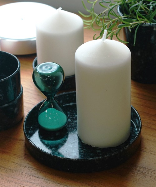 HIGHTIDE（ハイタイド）の「Marbled Melamine Tray マーブル メラミン サークルデスクトレイ トレー（収納グッズ・レディース・アイボリー/グレー/ブラック/ネイビー/ダークグリーン/マスタード・FREE）」の4枚目の写真