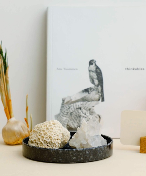 HIGHTIDE（ハイタイド）の「Marbled Melamine Tray マーブル メラミン サークルデスクトレイ トレー（収納グッズ・レディース・アイボリー/グレー/ブラック/ネイビー/ダークグリーン/マスタード・FREE）」の20枚目の写真