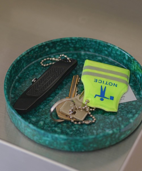 HIGHTIDE（ハイタイド）の「Marbled Melamine Tray マーブル メラミン サークルデスクトレイ トレー（収納グッズ・レディース・アイボリー/グレー/ブラック/ネイビー/ダークグリーン/マスタード・FREE）」の8枚目の写真