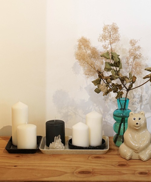 HIGHTIDE（ハイタイド）の「Marbled Melamine Tray マーブル メラミン サークルデスクトレイ トレー（収納グッズ・レディース・アイボリー/グレー/ブラック/ネイビー/ダークグリーン/マスタード・FREE）」の17枚目の写真