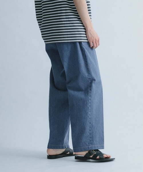 FORK&SPOON(フォークアンドスプーン)の「FORK&SPOON ペグトップデニムパンツ(デニムパンツ・メンズ・ワンウォッシュ/ブルー系その他・4/5)」の4枚目の写真