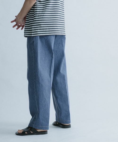 FORK&SPOON(フォークアンドスプーン)の「FORK&SPOON ペグトップデニムパンツ(デニムパンツ・メンズ・ワンウォッシュ/ブルー系その他・4/5)」の5枚目の写真