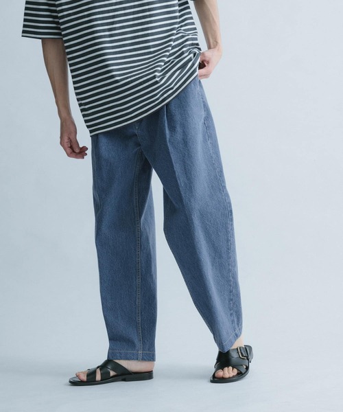 FORK&SPOON(フォークアンドスプーン)の「FORK&SPOON ペグトップデニムパンツ(デニムパンツ・メンズ・ワンウォッシュ/ブルー系その他・4/5)」の7枚目の写真