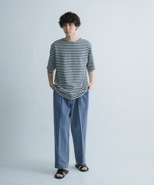 FORK&SPOON(フォークアンドスプーン)の「FORK&SPOON ペグトップデニムパンツ(デニムパンツ・メンズ・ワンウォッシュ/ブルー系その他・4/5)」の8枚目の写真