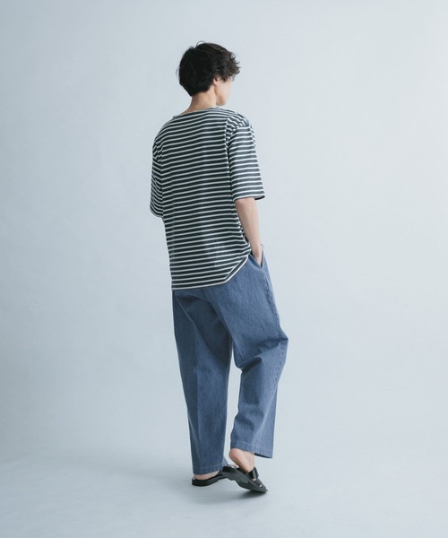 FORK&SPOON(フォークアンドスプーン)の「FORK&SPOON ペグトップデニムパンツ(デニムパンツ・メンズ・ワンウォッシュ/ブルー系その他・4/5)」の9枚目の写真