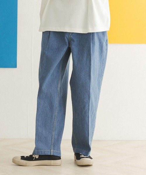 FORK&SPOON(フォークアンドスプーン)の「FORK&SPOON ペグトップデニムパンツ(デニムパンツ・メンズ・ワンウォッシュ/ブルー系その他・4/5)」の10枚目の写真
