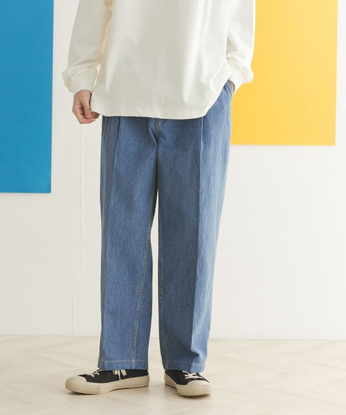 FORK&SPOON(フォークアンドスプーン)の「FORK&SPOON ペグトップデニムパンツ(デニムパンツ・メンズ・ワンウォッシュ/ブルー系その他・4/5)」の11枚目の写真