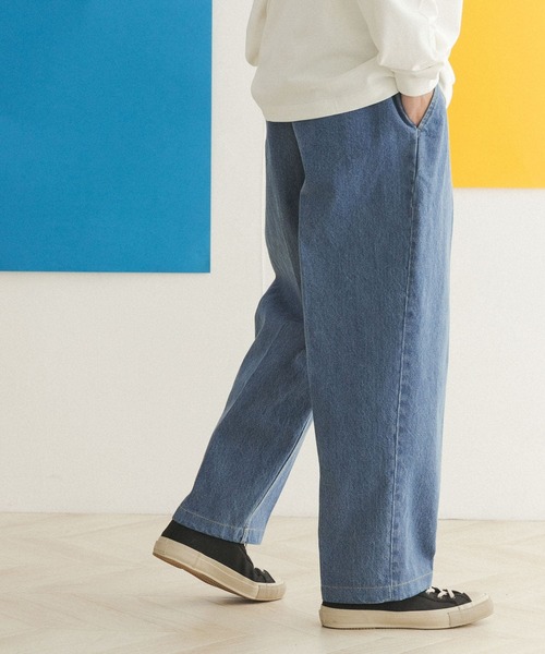 FORK&SPOON(フォークアンドスプーン)の「FORK&SPOON ペグトップデニムパンツ(デニムパンツ・メンズ・ワンウォッシュ/ブルー系その他・4/5)」の14枚目の写真