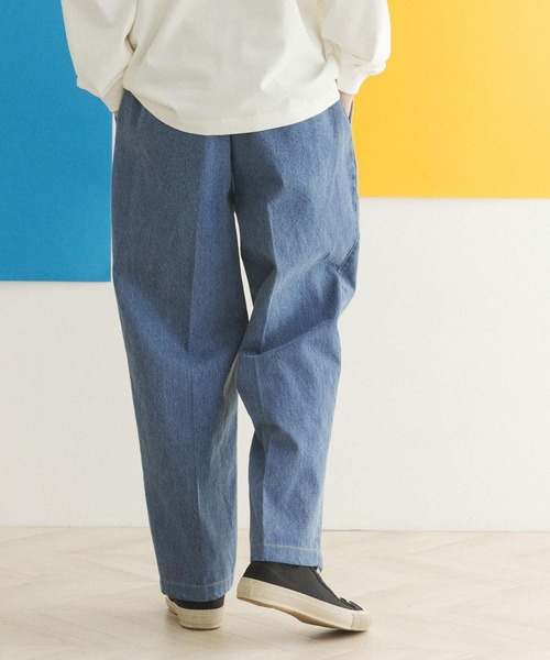 FORK&SPOON(フォークアンドスプーン)の「FORK&SPOON ペグトップデニムパンツ(デニムパンツ・メンズ・ワンウォッシュ/ブルー系その他・4/5)」の15枚目の写真