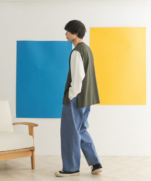 FORK&SPOON(フォークアンドスプーン)の「FORK&SPOON ペグトップデニムパンツ(デニムパンツ・メンズ・ワンウォッシュ/ブルー系その他・4/5)」の18枚目の写真