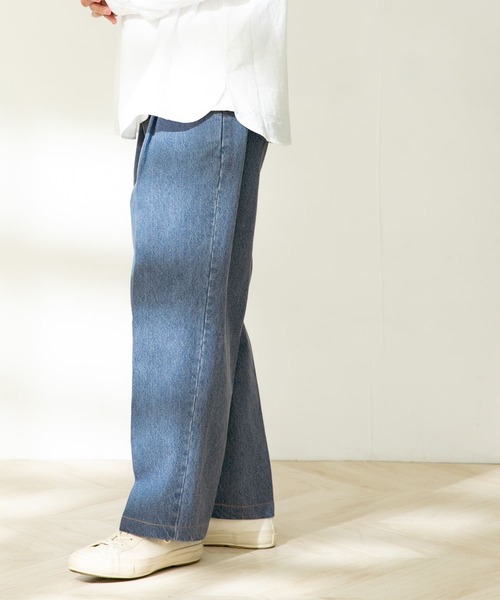 FORK&SPOON(フォークアンドスプーン)の「FORK&SPOON ペグトップデニムパンツ(デニムパンツ・メンズ・ワンウォッシュ/ブルー系その他・4/5)」の22枚目の写真