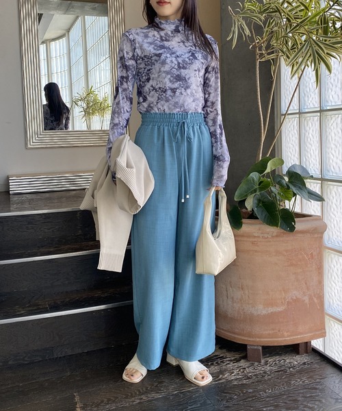 AS KNOW AS PINKY（アズノゥアズピンキー）の「染まるメロウメッシュプルオーバー（Tシャツ/カットソー・レディース・グレー/ブルー/ピンク・FREE）」の7枚目の写真