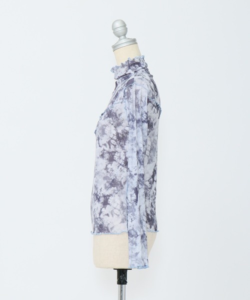 AS KNOW AS PINKY（アズノゥアズピンキー）の「染まるメロウメッシュプルオーバー（Tシャツ/カットソー・レディース・グレー/ブルー/ピンク・FREE）」の9枚目の写真