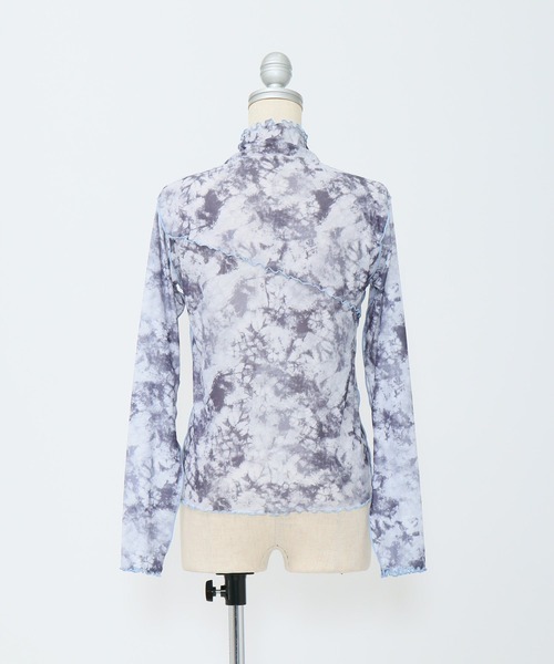 AS KNOW AS PINKY（アズノゥアズピンキー）の「染まるメロウメッシュプルオーバー（Tシャツ/カットソー・レディース・グレー/ブルー/ピンク・FREE）」の10枚目の写真