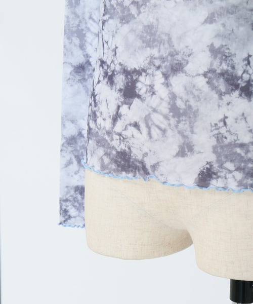 AS KNOW AS PINKY（アズノゥアズピンキー）の「染まるメロウメッシュプルオーバー（Tシャツ/カットソー・レディース・グレー/ブルー/ピンク・FREE）」の13枚目の写真