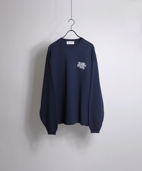 ILL'S（イルズ）の「ILL'S / イルズ BACKPACK GIRL プリントビッグシルエットロンT（Tシャツ/カットソー・メンズ・ホワイト/チャコールグレー/ネイビー・M/L）」の9枚目の写真