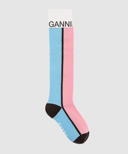 GANNI（ガニー）の「Cotton Blend（ソックス/靴下・レディース・グリーン系その他/バーガンディー/モーブ系・M/L/XS/S）」の3枚目の写真