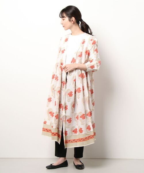 チャイハネ（チャイハネ）の「【チャイハネ】ブローアカシュクールカーディガン（カーディガン/ボレロ・レディース・ホワイト/パープル/イエロー/ブルー・FREE）」の8枚目の写真