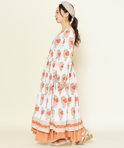 チャイハネ（チャイハネ）の「【チャイハネ】ブローアカシュクールカーディガン（カーディガン/ボレロ・レディース・ホワイト/パープル/イエロー/ブルー・FREE）」の10枚目の写真