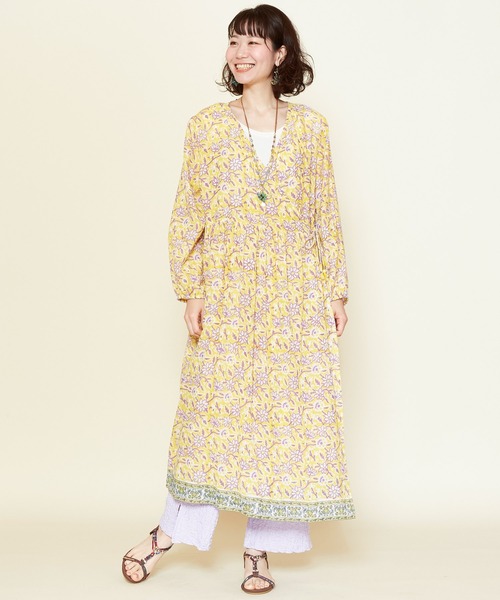 チャイハネ（チャイハネ）の「【チャイハネ】ブローアカシュクールカーディガン（カーディガン/ボレロ・レディース・ホワイト/パープル/イエロー/ブルー・FREE）」の17枚目の写真