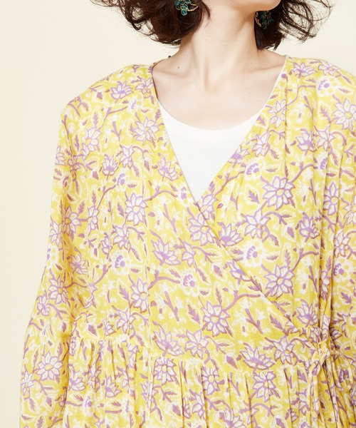 チャイハネ（チャイハネ）の「【チャイハネ】ブローアカシュクールカーディガン（カーディガン/ボレロ・レディース・ホワイト/パープル/イエロー/ブルー・FREE）」の18枚目の写真