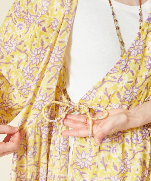 チャイハネ（チャイハネ）の「【チャイハネ】ブローアカシュクールカーディガン（カーディガン/ボレロ・レディース・ホワイト/パープル/イエロー/ブルー・FREE）」の19枚目の写真