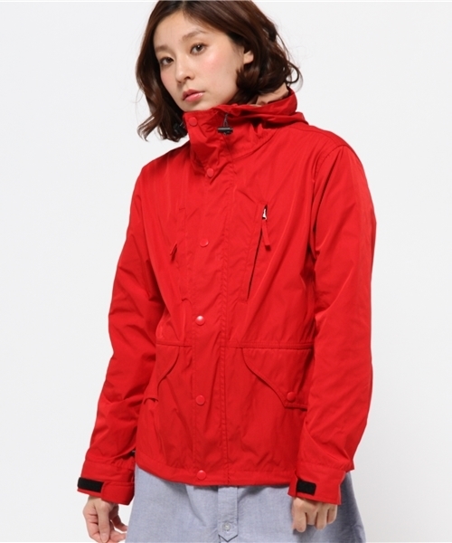 CIAOPANIC（チャオパニック）の「【Ciaopanic】メモリー二重織りマウンテンパーカー（マウンテンパーカー・レディース・ネイビー/ベージュ/グリーン/レッド・FREE）」の4枚目の写真