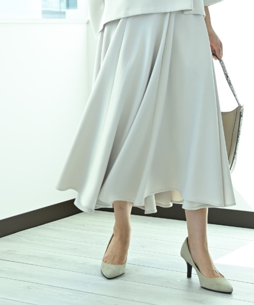 オンライン店舗 Anana ミモレ丈フレアースカート スカート スカート Interplanet インタープラネット のファッション 受注