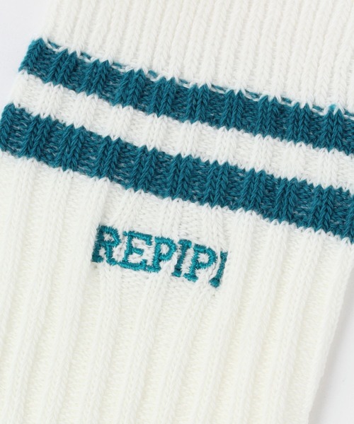 repipi armario(レピピ アルマリオ)の「ラインリブハイソックス(ソックス/靴下・キッズ・ホワイト/ブラック系その他/ブルー系その他・FREE)」の8枚目の写真