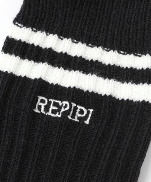 repipi armario(レピピ アルマリオ)の「ラインリブハイソックス(ソックス/靴下・キッズ・ホワイト/ブラック系その他/ブルー系その他・FREE)」の10枚目の写真