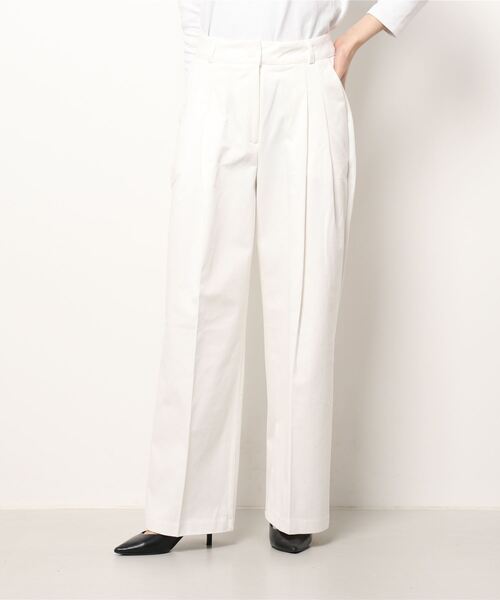 Q(キュー)の「センタープレスストレートパンツ(その他パンツ・レディース・アイボリー/ベビーピンク・MEDIUM/SMALL)」の11枚目の写真