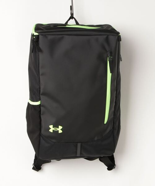 UNDER ARMOUR(アンダーアーマー)の「UAクール ターポリン バックパック3.0 27L(トレーニング/メンズ/レディース)(バックパック/リュック・レディース・ブラック×ライム/ブラック・ONESIZE)」の7枚目の写真