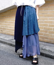 AULA AILA | AULA AILA（アウラ アイラ）別注コンビネーションプリーツスカート(スカート)
