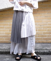 AULA AILA | AULA AILA（アウラ アイラ）別注コンビネーションプリーツスカート(スカート)