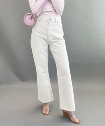 【ROLLAS/ローラス】クロップフレアデニム