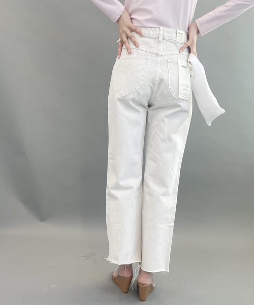 ROLLA'S（ローラス）の「【ROLLAS/ローラス】クロップフレアデニム（デニムパンツ・レディース・アイボリー・25/26/27）」の2枚目の写真
