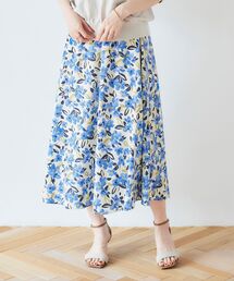 le.coeur blanc | カラフルフラワーフレアスカート(スカート)