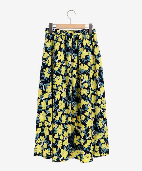 le.coeur blanc（ルクールブラン）の「カラフルフラワーフレアスカート（スカート・レディース・ブルー系その他4/ホワイト系その他2・38）」の22枚目の写真